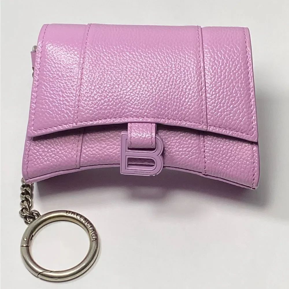 Balenciaga Hourglass chain cardholder lilac